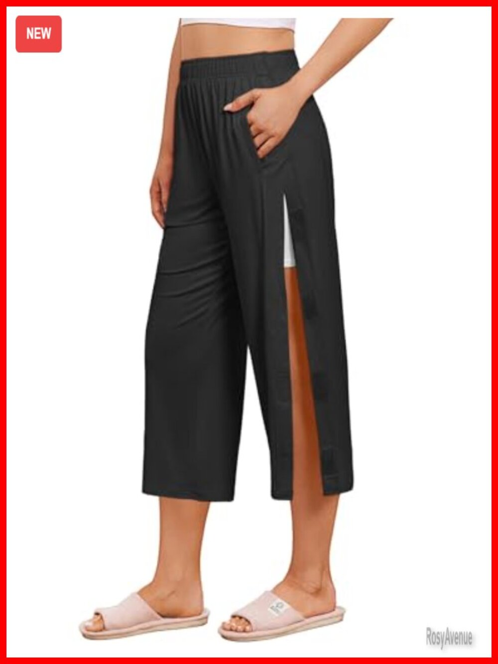 Tear Away Breakaway Capri Pants Post Surgery Recovery Hip Knee Ankle Adaptive